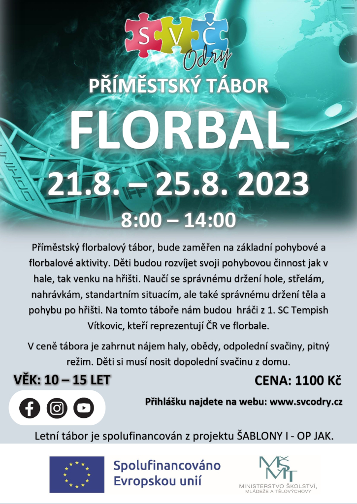 příměstský tábor - Florbal