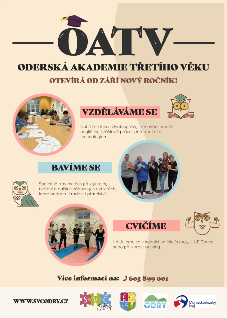 Oderská akademie třetího věku otevírá nový ročník!