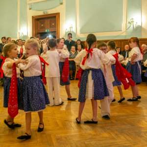 Folklorní tance na plese Oderské chasy