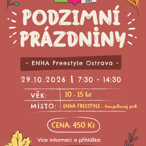Podzimní prázdniny v ENHA Freestyle Ostrava