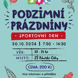 Podzimní sportování na ZŠ Pohořské